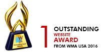1 Outstanding Website award from  WMA USA 2016