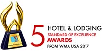 5 Hotel & Lodging Website Standard of Excellence Awards from WMA USA 2017