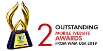 2 Outstanding Mobile Website awards  from WMA USA 2019