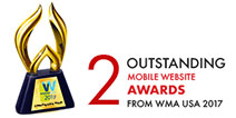 2 Outstanding Mobile Website awards from WMA USA 2017